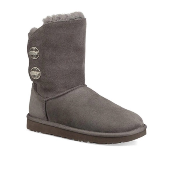 UGG Women's Gray Suede Boots - Picture 2 of 7